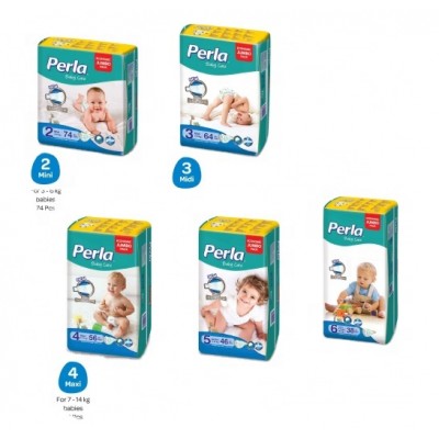 High Quality Good Price Junior(No.5) PERLA Baby Diapers