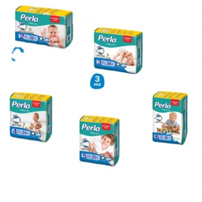 High Quality PERLA Economic. Twin Baby Diapers