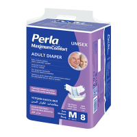 PERLA Adult Diapers Standard Pack Medium - 8 pcs